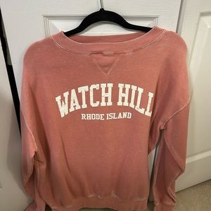 Salmon Pink Watch Hill Rhode Island Crew neck. Size large